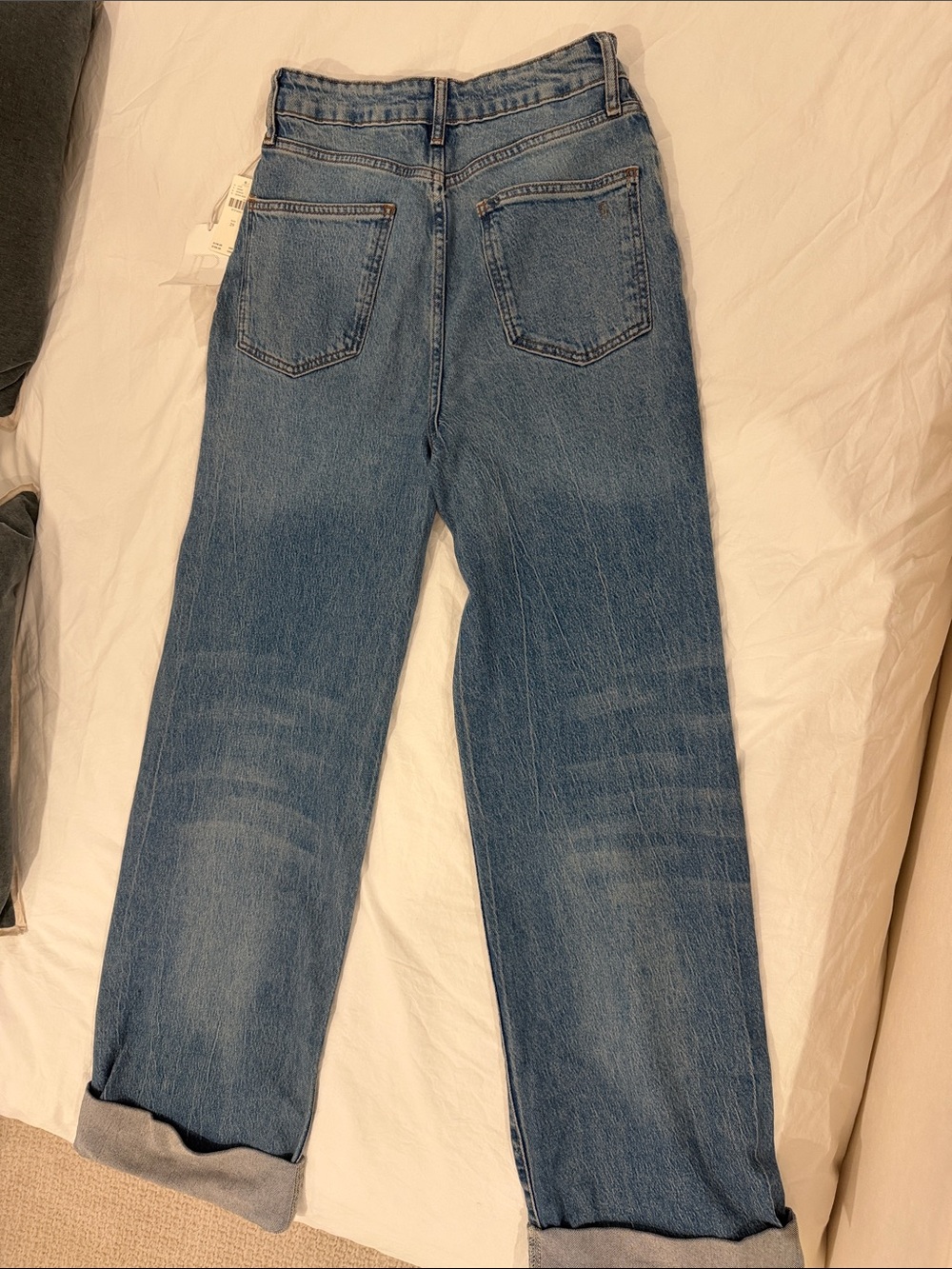 Pilcro Wide-Leg High-Rise Jeans in Medium Blue - Picture 10 of 10